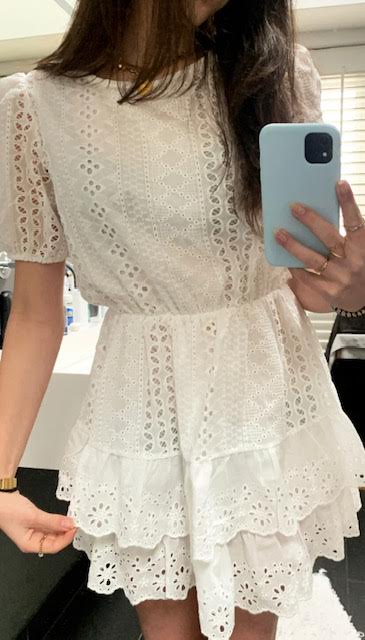Sofia dress ★ white - Ga stralend de zomer in!