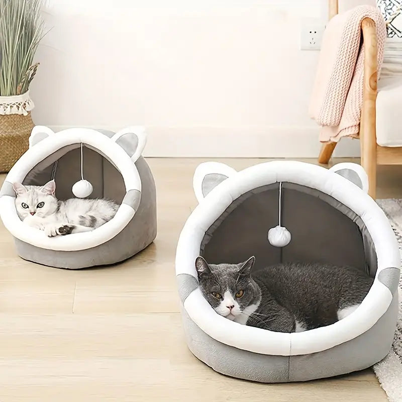 Cozy kattenmand™ - Hou je kat warm en knus in dit schattige huisdierhuis!