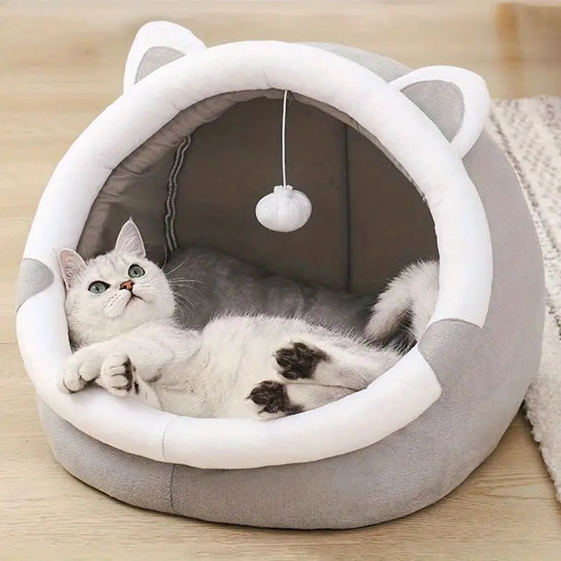 Cozy kattenmand™ - Hou je kat warm en knus in dit schattige huisdierhuis!