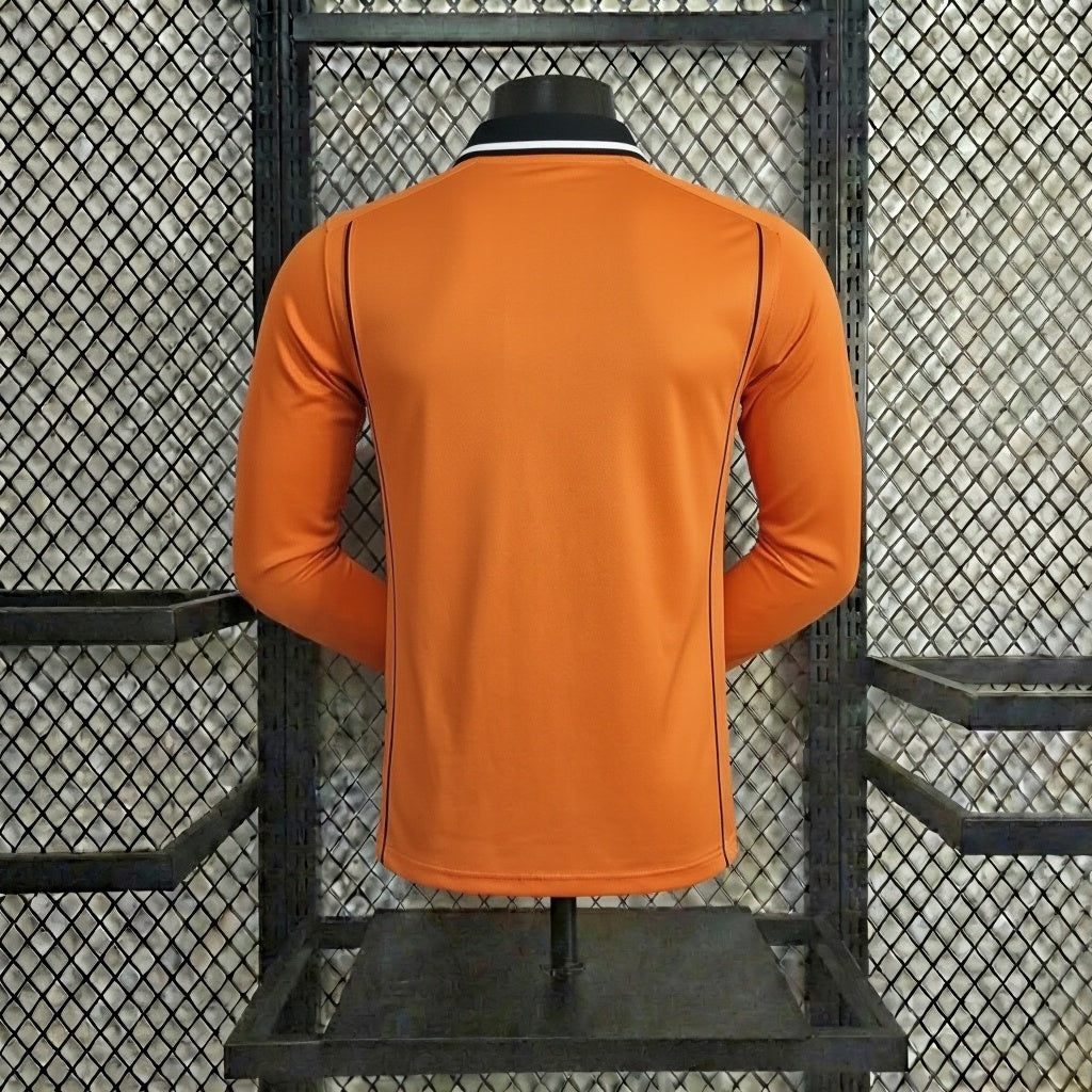 Nederland 1998 Home Long Sleeve Retro Jersey