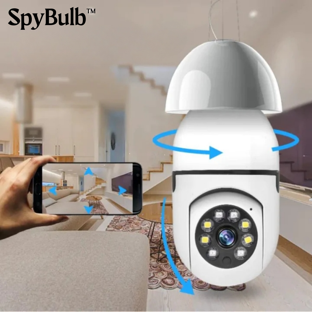 SpyBulb™ Wifi-beveiligingslampcamera